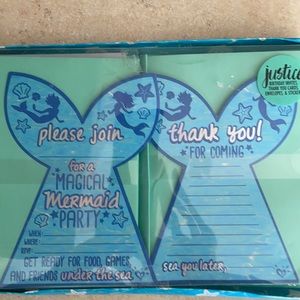 8 birthday invites and thank you cards